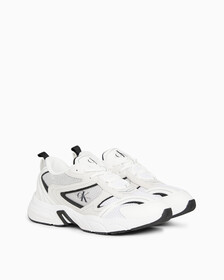 Leather Sneakers, Bright White/Black, hi-res