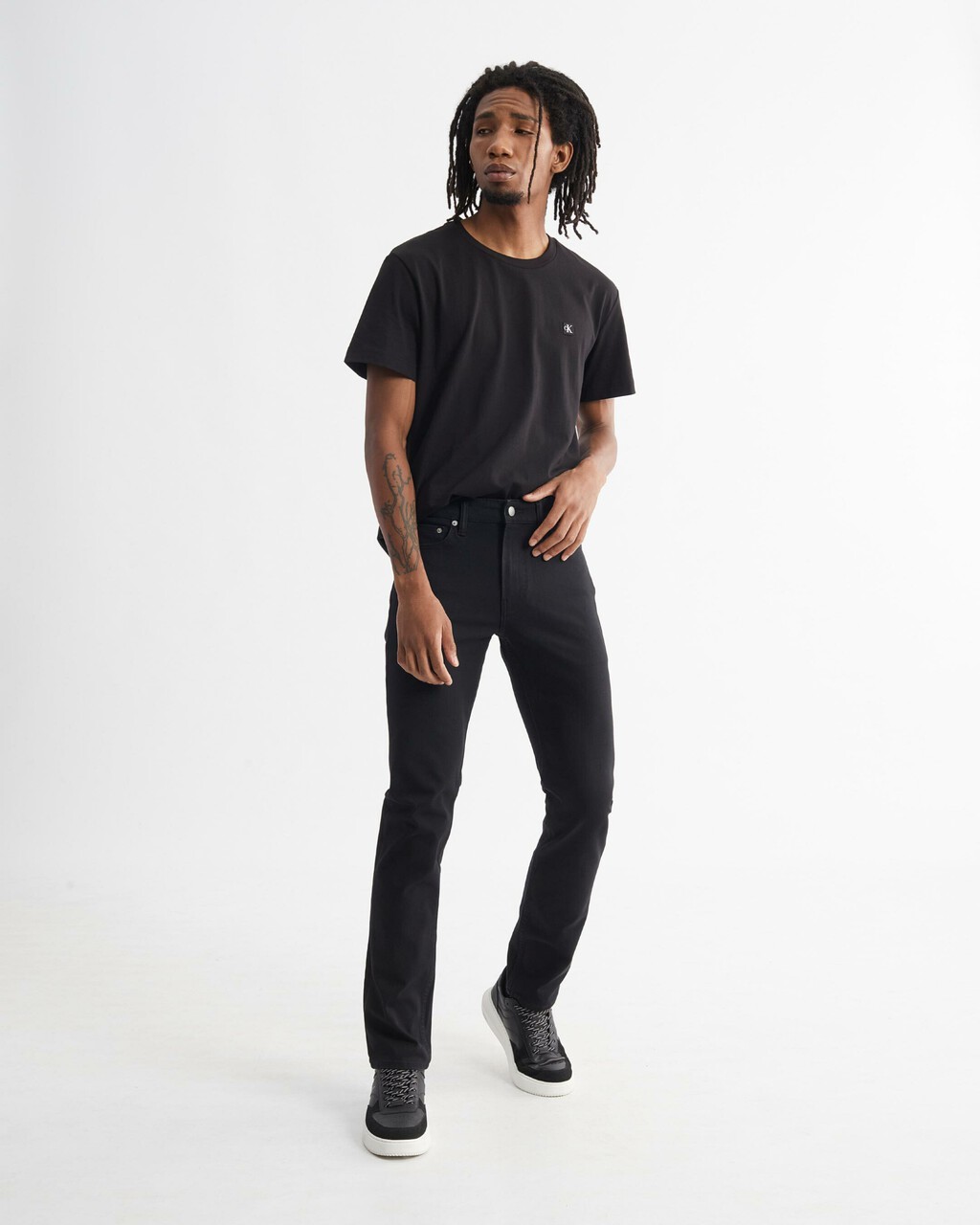 ULTIMATE STRETCH SLIM JEANS, Rinse Black Back Embro, hi-res