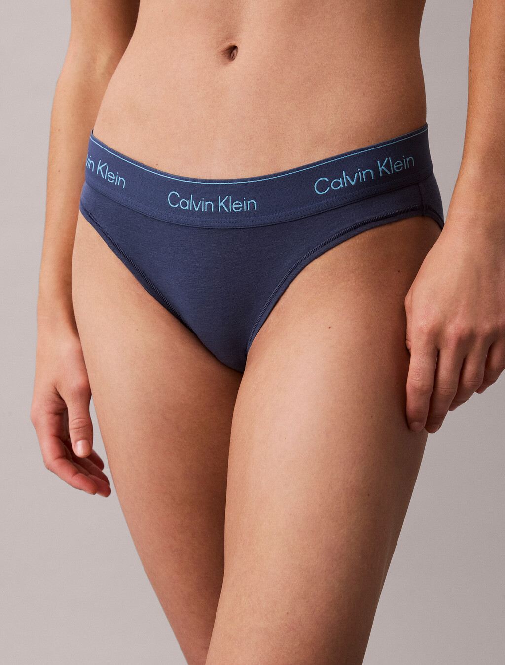 Bikini Briefs - Icon Cotton Modal, Dark Denim, hi-res