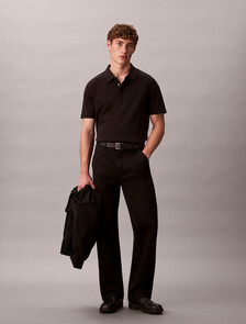Premium Cotton Polo, Black, hi-res