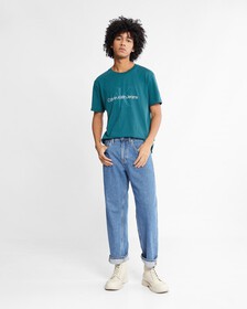 Monogram Organic Cotton Tee, Atlantic Deep, hi-res