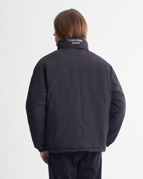 Reversible Stand Collar Puffer Jacket