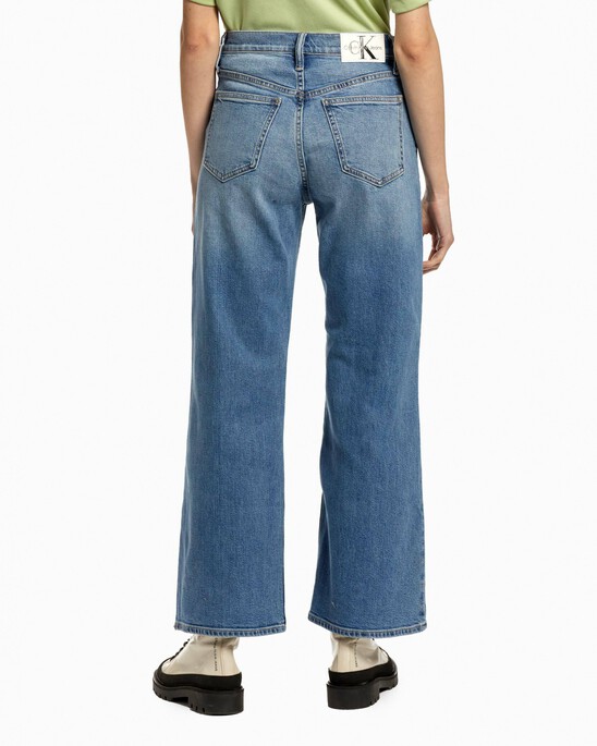 RECONSIDERED HIGH RISE WIDE LEG ANKLE JEANS