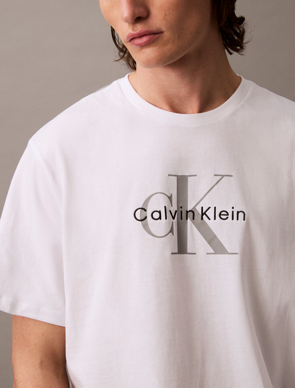 Relaxed Monogram T-shirt, Brilliant White, hi-res