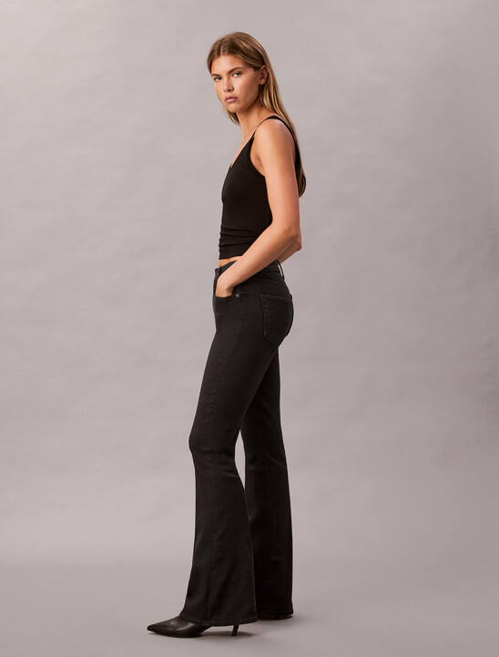 Classic Black High Rise Flare 37.5 Jeans