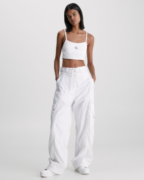 Soft Touch Wide Leg Cargo Pants