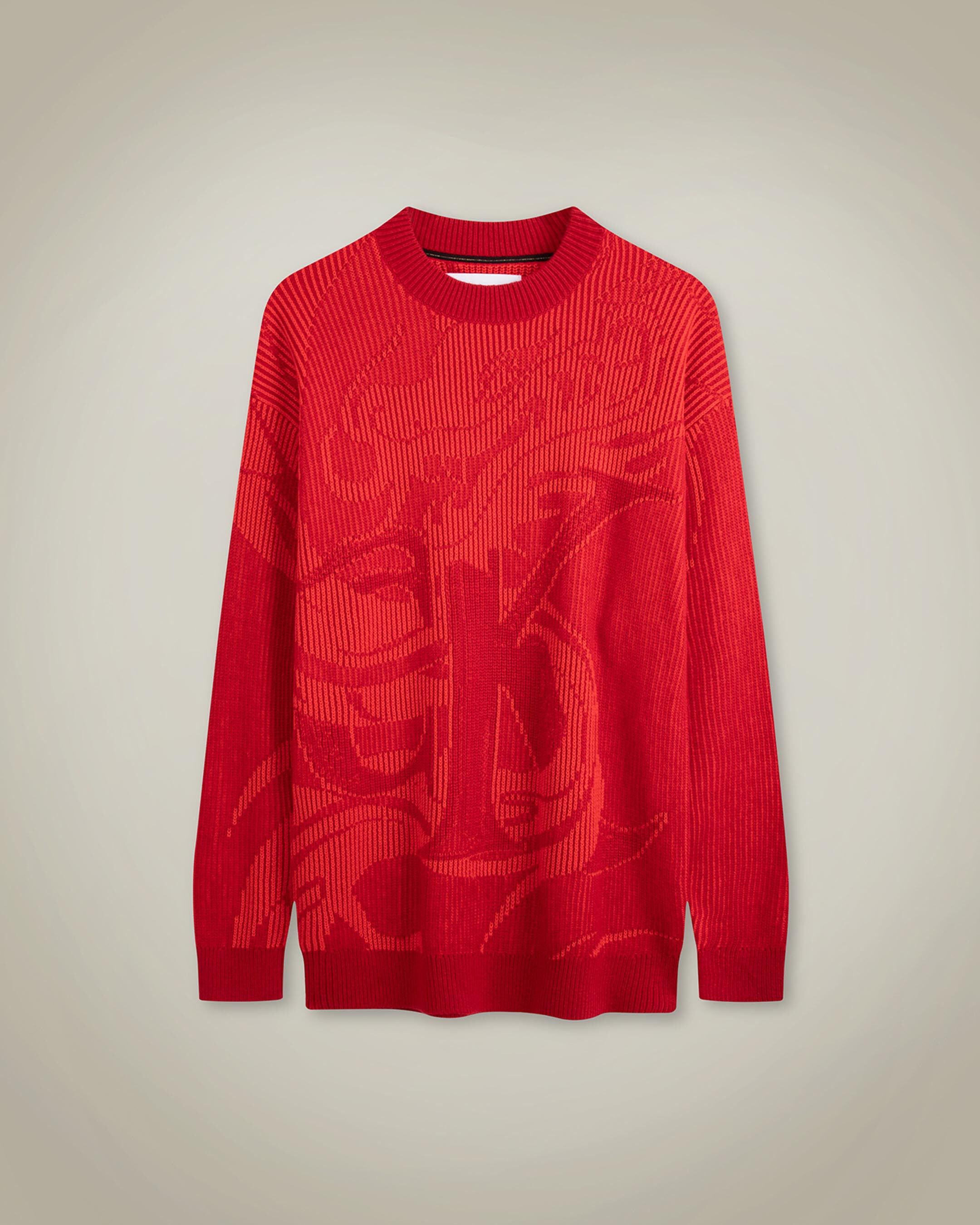 Red calvin clearance klein sweater
