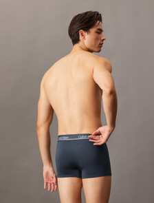 CK Micro Plus Low Rise Trunks 3 Pack, BLACK/ TURBULENCE/ GREY HEATHER, hi-res