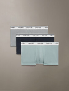Cotton Stretch Balance Low Rise Trunks 3 Pack, Wolf Grey/Blue Shadow/Sterling Blue, hi-res