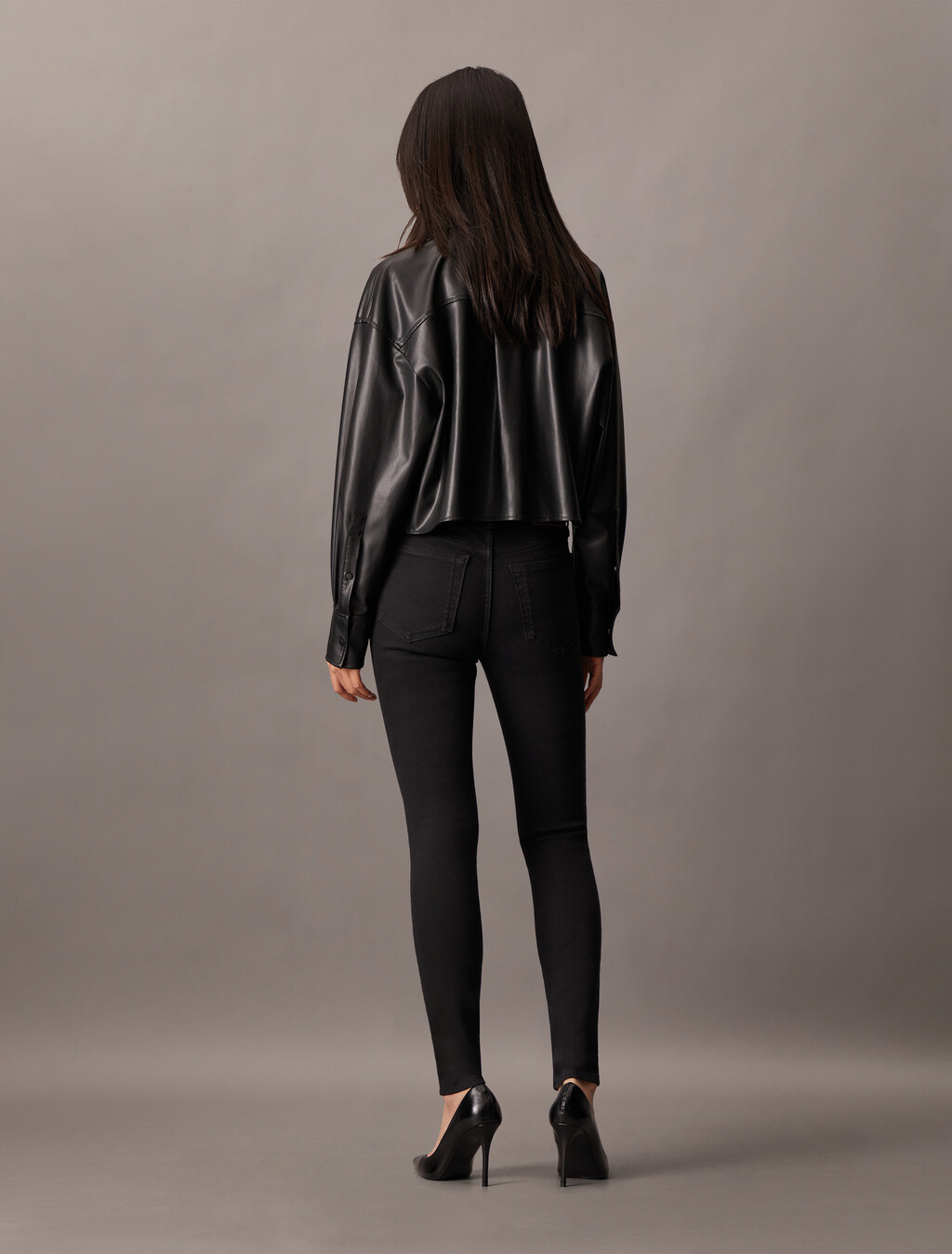37.5 Mid Rise Black Skinny Jeans, CK CLASSIC BLACK, hi-res