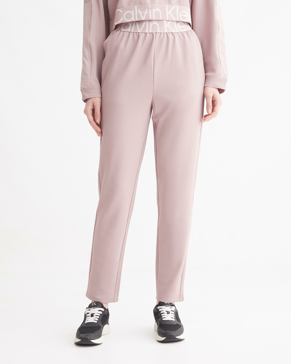 CK EFFECT KNIT SWEATPANTS, GRAY ROSE, hi-res