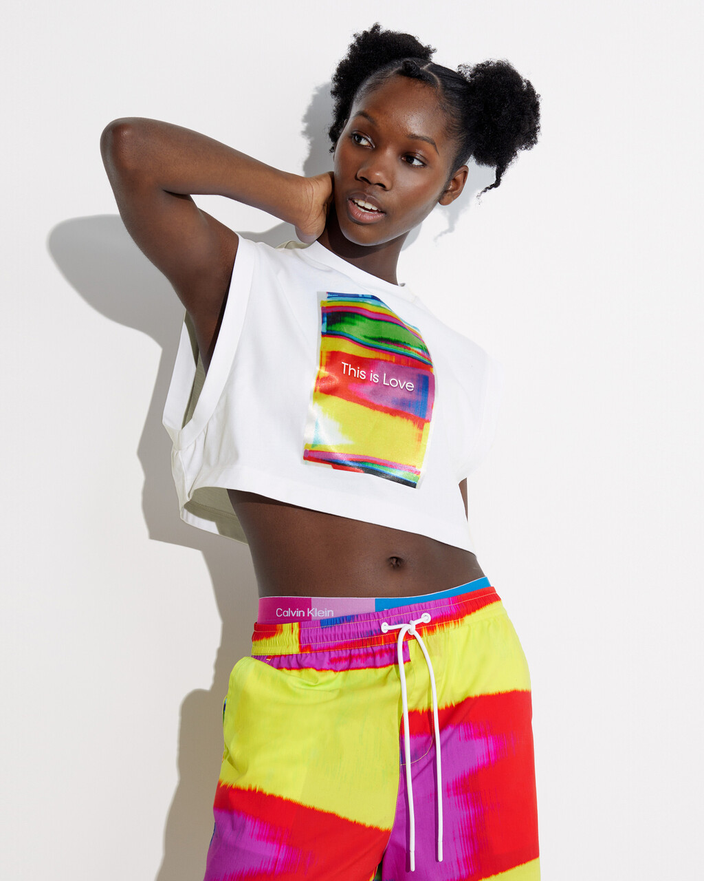 Pride Unisex Printed Tank Top, BRIGHT WHITE, hi-res