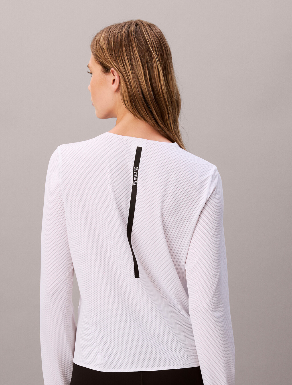 Intense Power Mesh Top, Brilliant White, hi-res