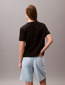 Institutional Logo Tee, Black, hi-res