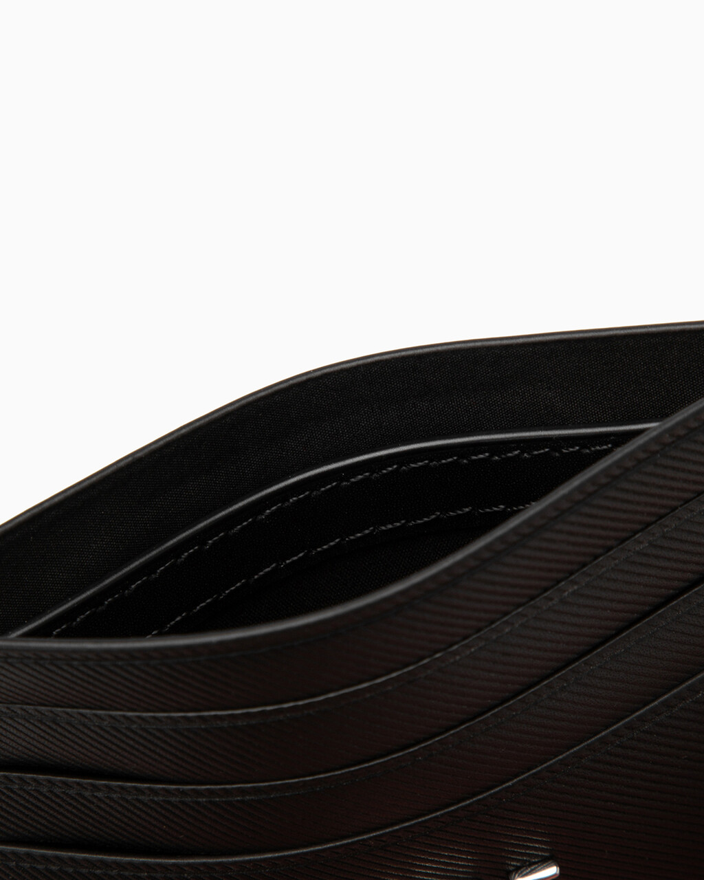 Minimal Monogram Cardholder, BLACK, hi-res