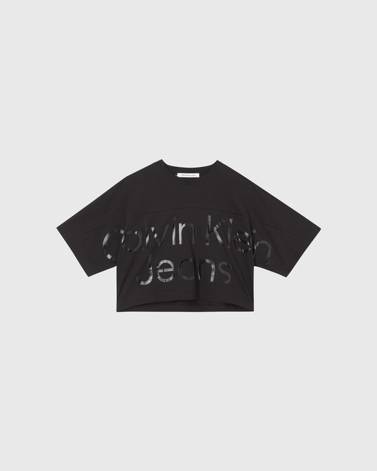 CROPPED GLOSS LOGO T-SHIRT