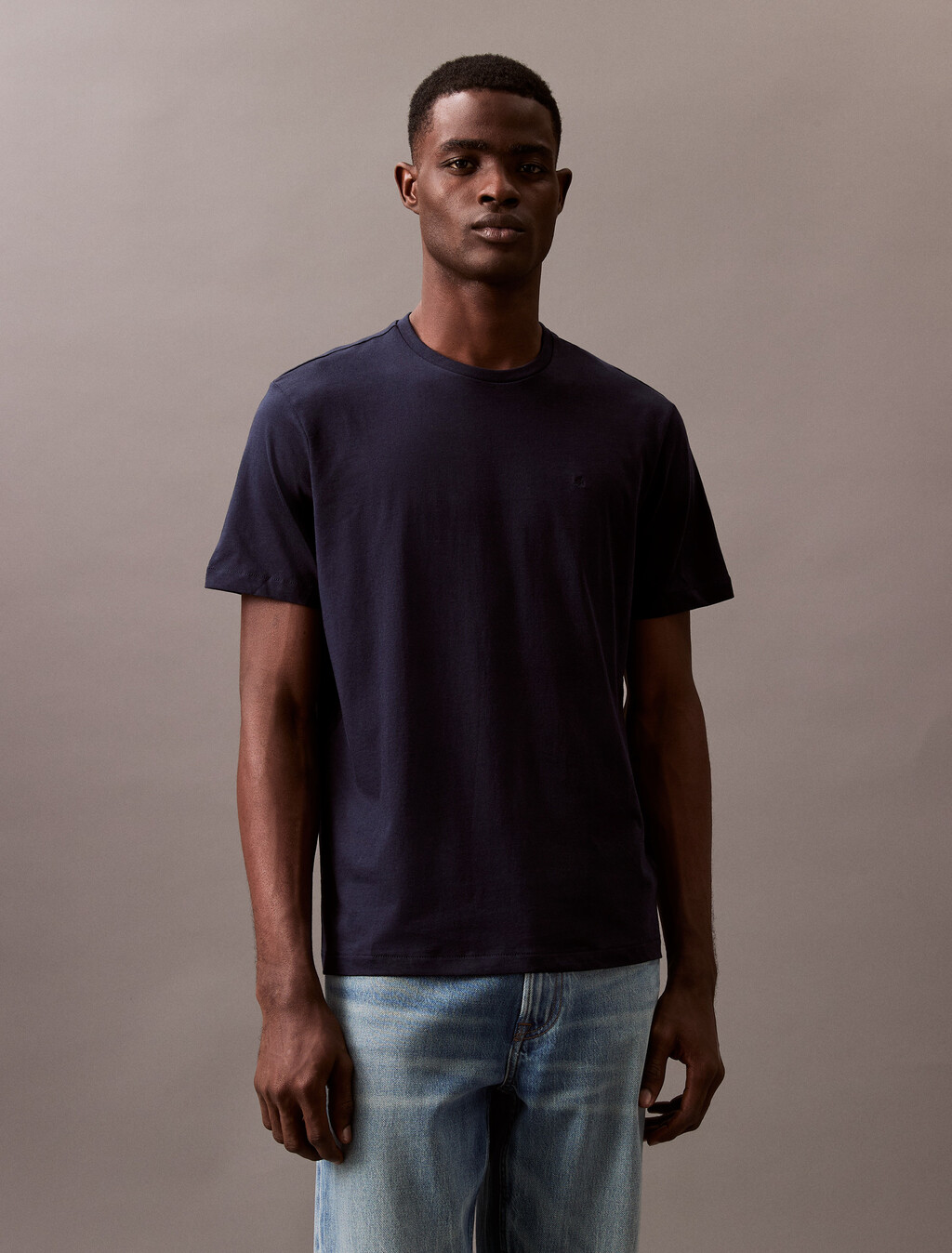 Solid Liquid Touch Crewneck Tee, Dark Sapphire, hi-res