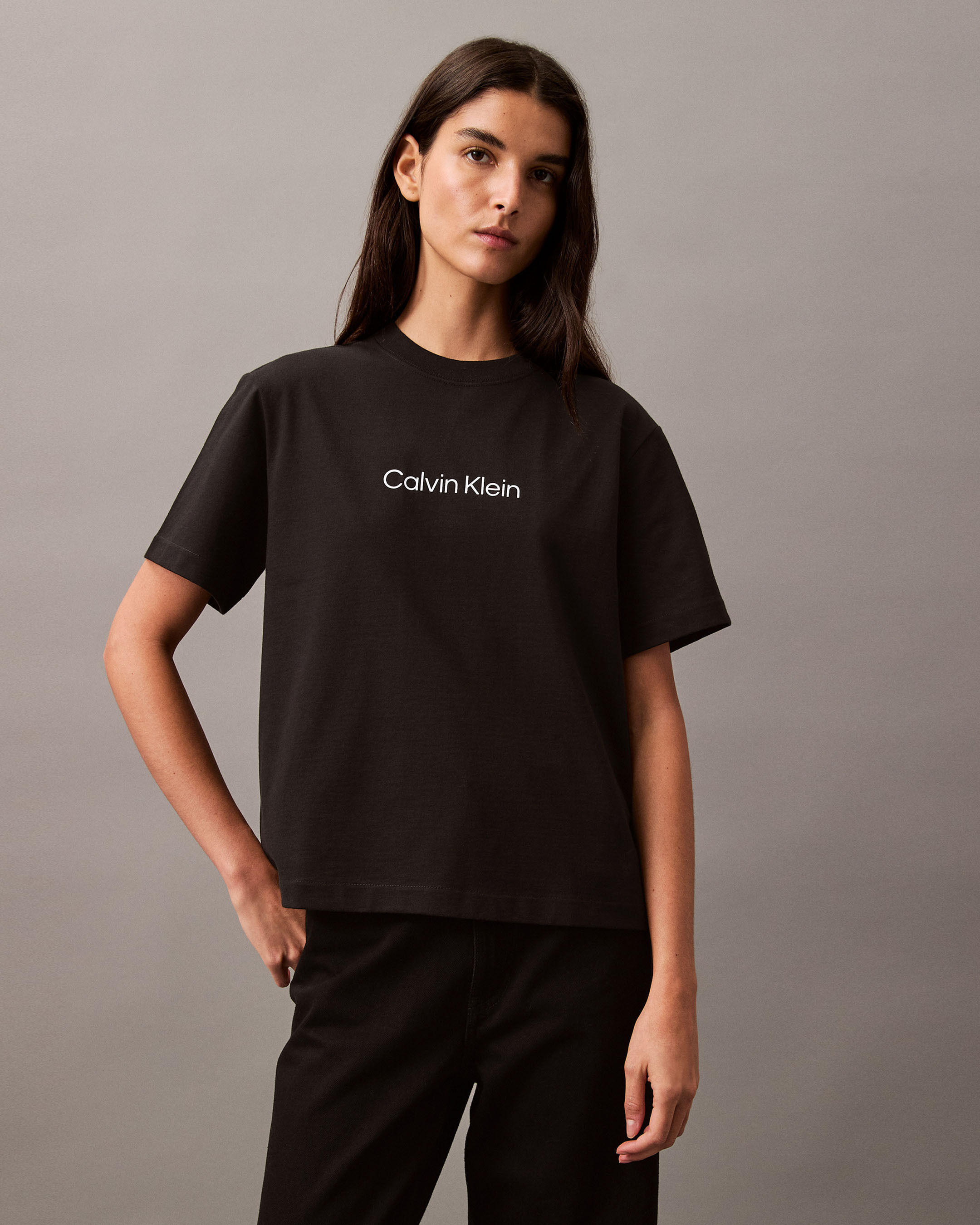 Hero Modern Boxy Tee black Calvin Klein Singapore