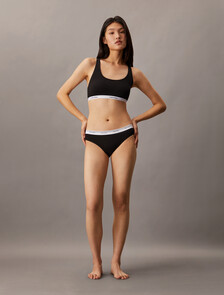 Carousel Lightly Lined Bralette, Black, hi-res