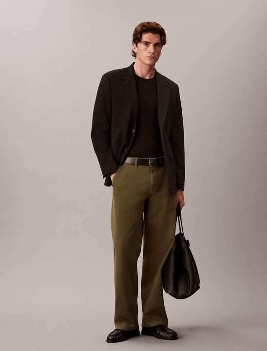 Slim Silk-Blend Interlock Long Sleeve Tee