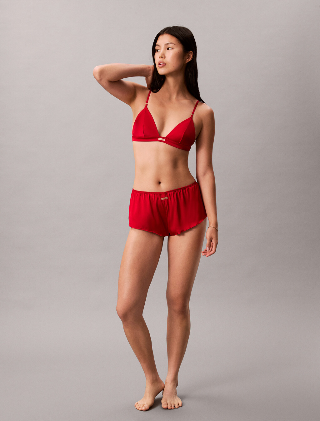 Lunar New Year Lightly Lined Triangle Bra, Rouge, hi-res