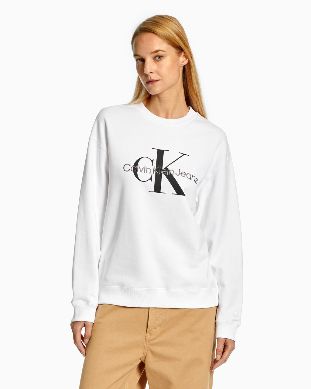 Calvin Klein Jeans Monogram Sweatshirt Blue S Man