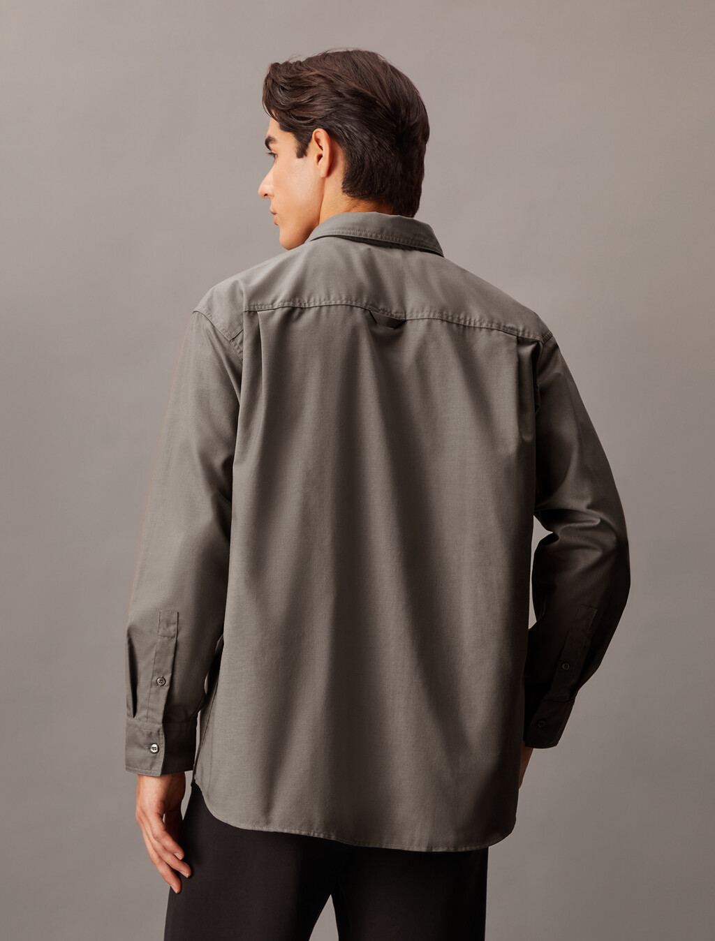 Relaxed Oxford Shirt, Falcon, hi-res