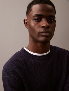 Textured Jumper, Baritone Blue, hi-res