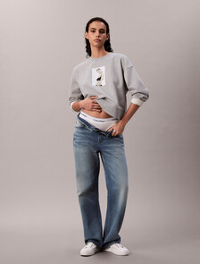 Kate Moss Terry Graphic Relaxed Sweatshirt, Heroic Grey Heather, hi-res
