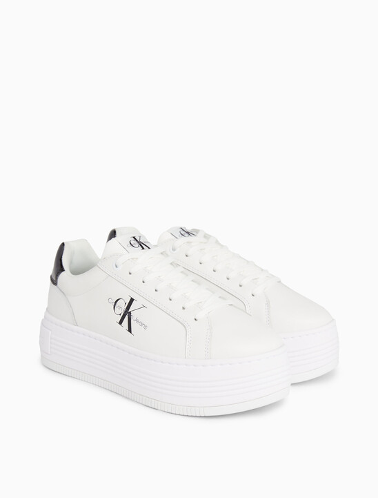 Leather Platform Trainers