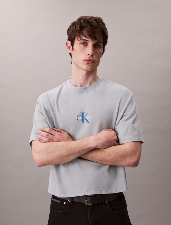Monogram Logo Washed Relaxed Tee