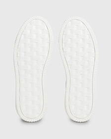 Leather Trainers, White/Black, hi-res