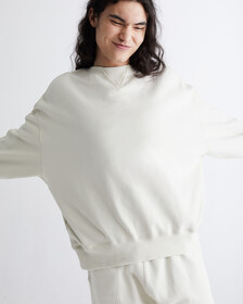 STANDARDS FLEECE CREWNECK SWEATSHIRT, BONE WHITE-101Y, hi-res