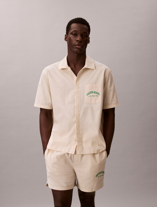 Cotton Crest Logo Pyjama Top