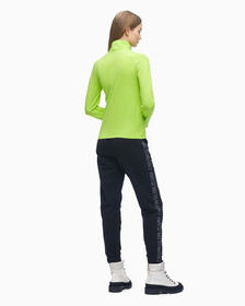 Micro Logo Long Sleeve Tee, Acid Lime, hi-res