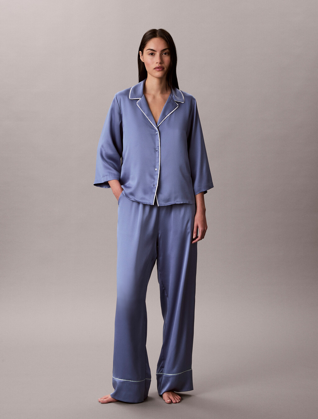 Satin Sheen Pant, Blue Tulip, hi-res