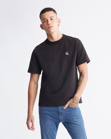 Modern Workwear Contrast Topstitch Tee, Ck Black, hi-res