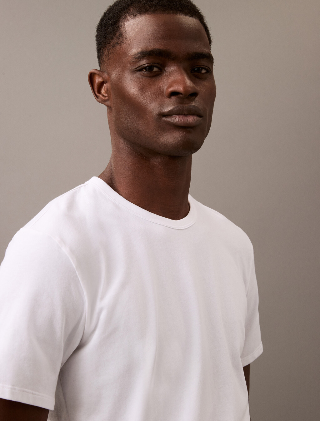 3 Pack Cotton Stretch Crewneck Tees, WHITE, hi-res