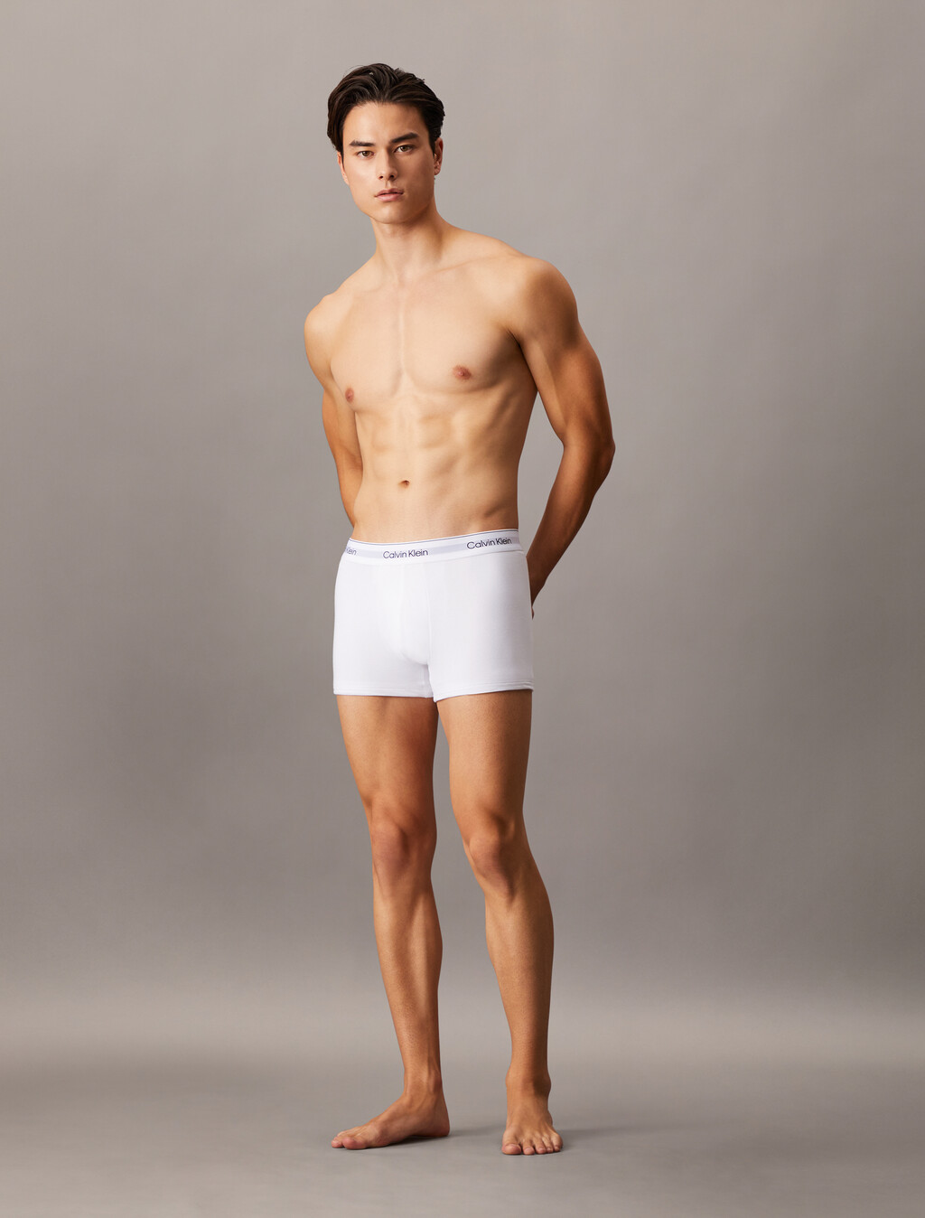 2 Pack Icon Cotton Stretch Trunks, White, hi-res