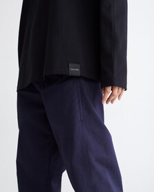 STANDARDS COMPACT COTTON LONG SLEEVE TEE, BLACK BEAUTY-00, hi-res