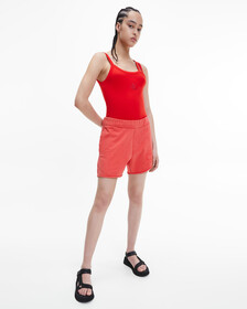 CK ONE GENDERLESS SHORTS, Fierce Red, hi-res