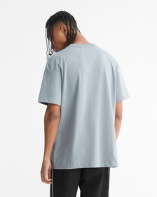 EMBOSSED MONOGRAM RELAXED TEE, Overcast Grey, hi-res