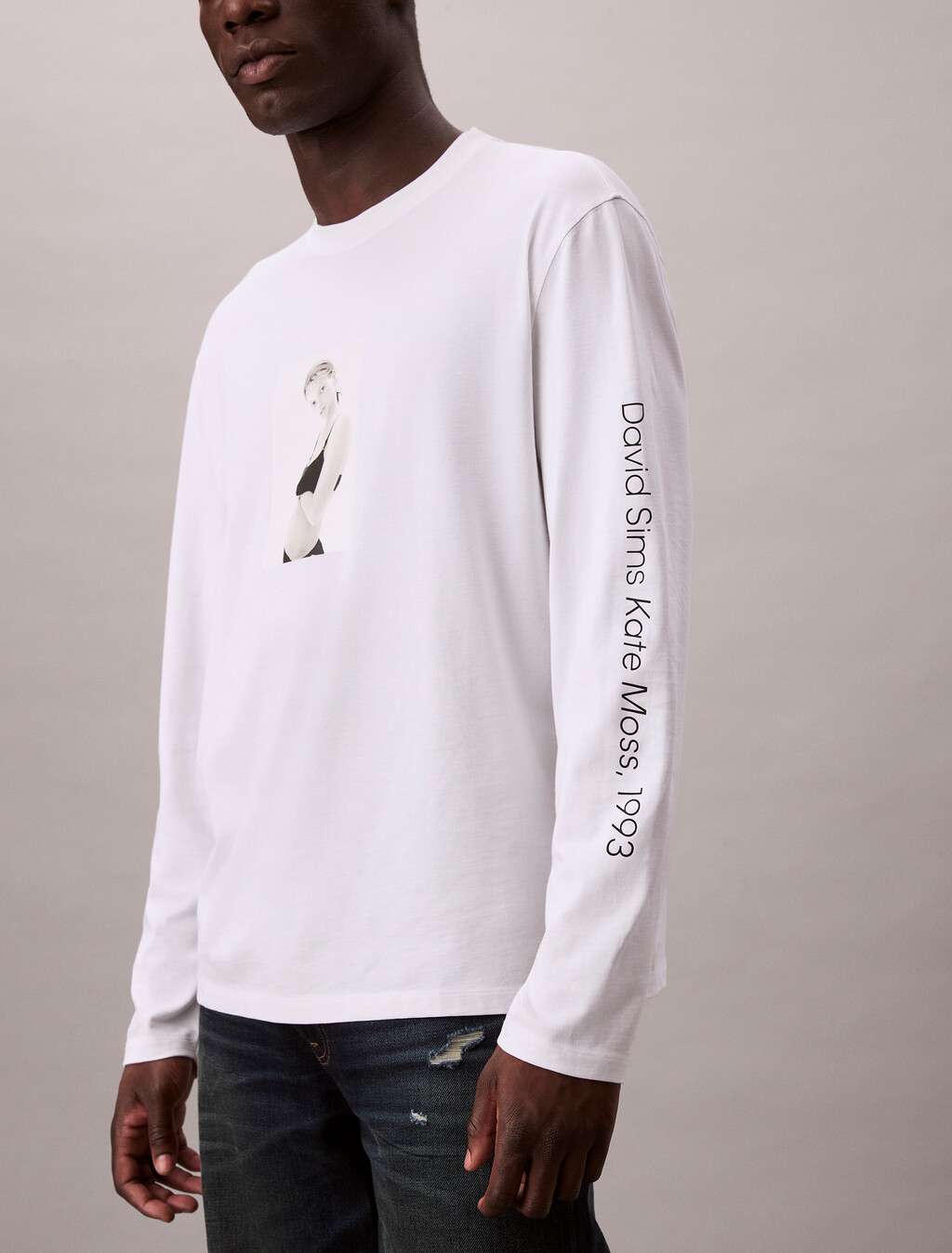 Kate Moss Graphic Relaxed T-Shirt, Brilliant White, hi-res