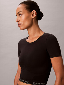 Shapewear Short Sleeve Top - Icon, Black, hi-res