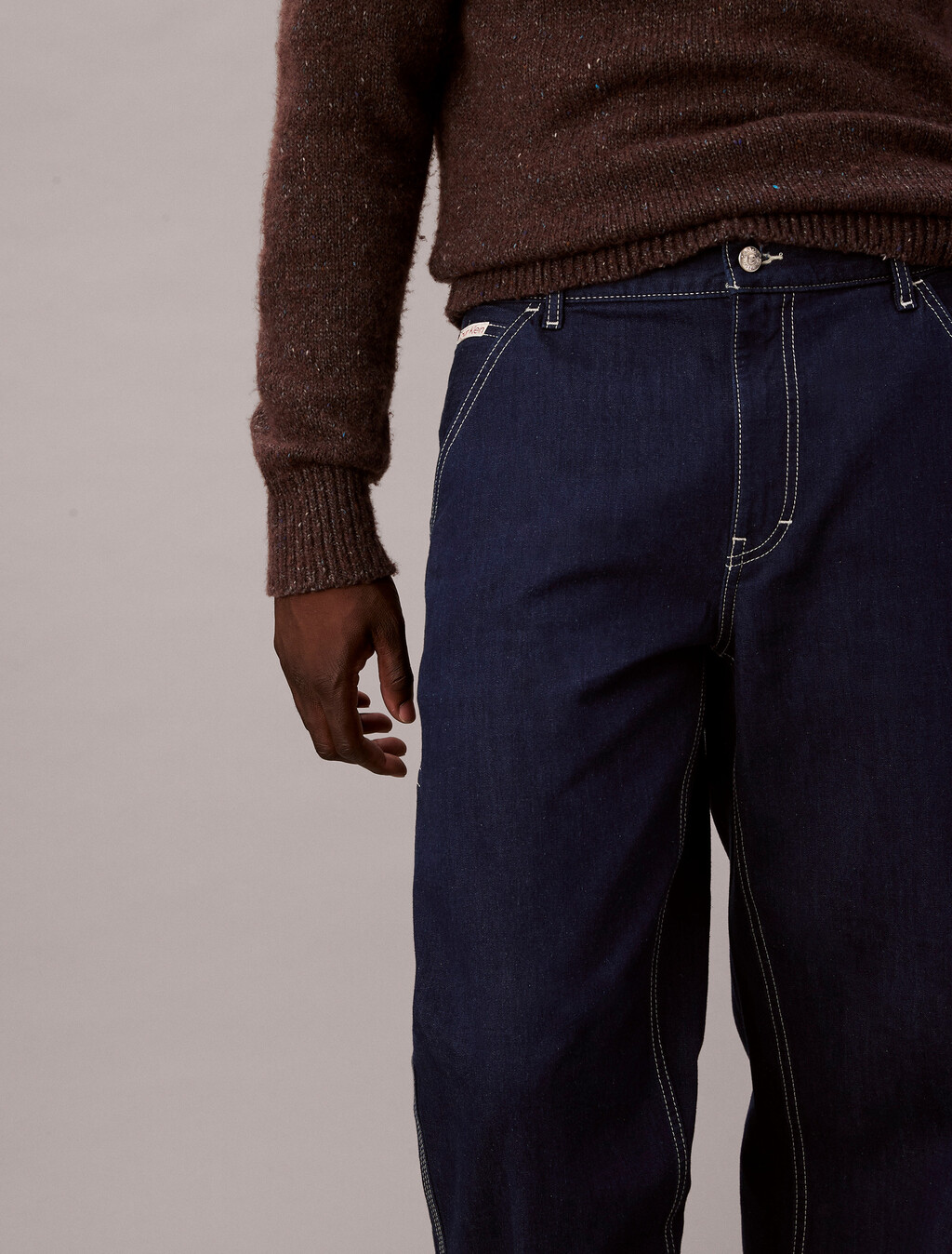 Denim Darted Carpenter Jeans, SHURIKEN RINSE, hi-res