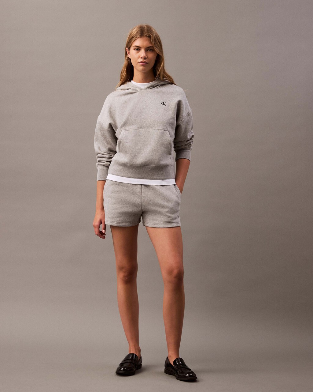 Archive Logo Fleece Hoodie | grey | Calvin Klein Singapore