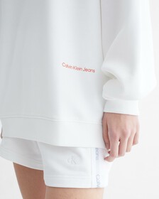 Hybrid Comfort Back Slogan Sweatshirt, Bright White, hi-res