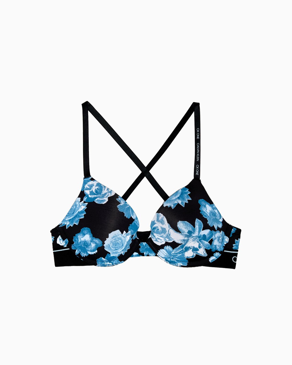 CK One Micro Push Up Plunge Bra, FRANCES PRT, hi-res