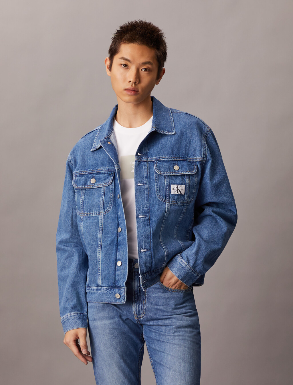 90's Denim Jacket, Denim Medium, hi-res