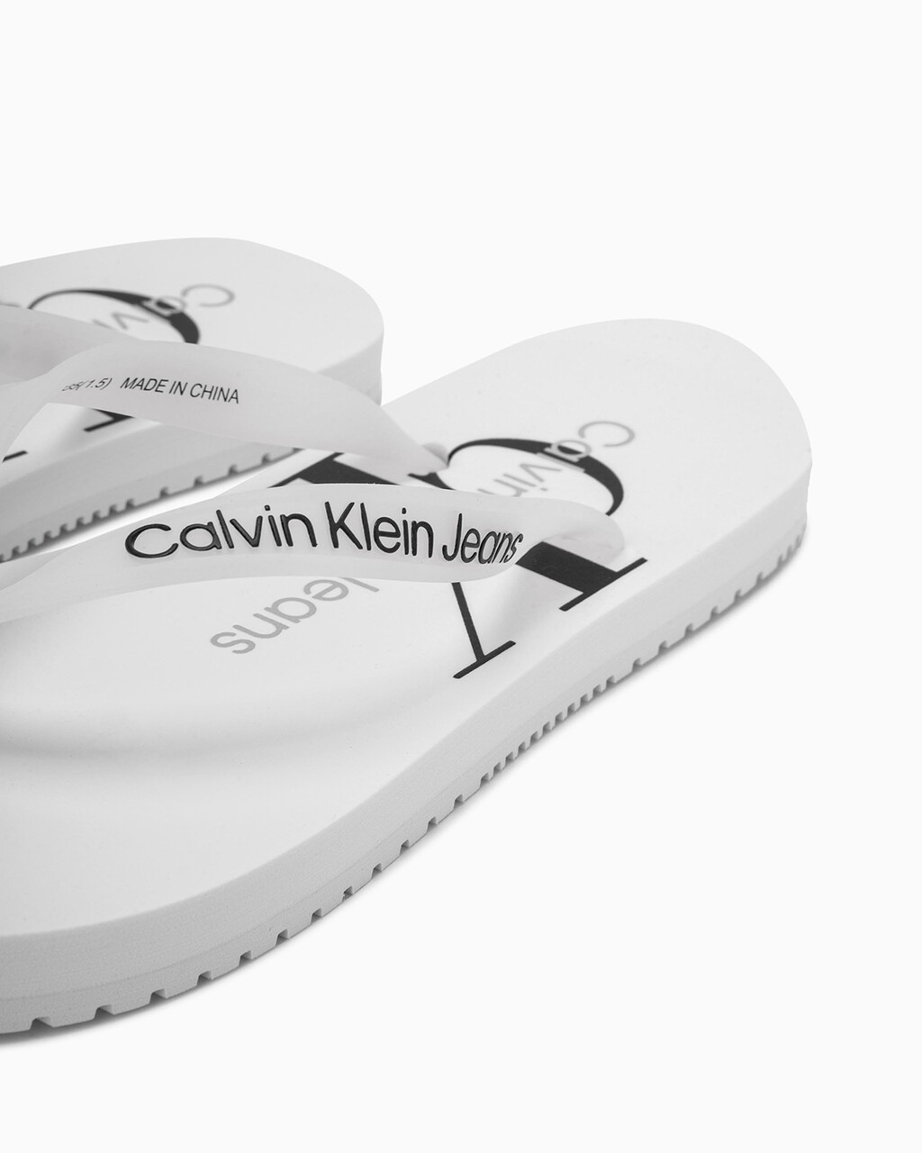 MONOGRAM FLIP FLOPS, Bright White, hi-res